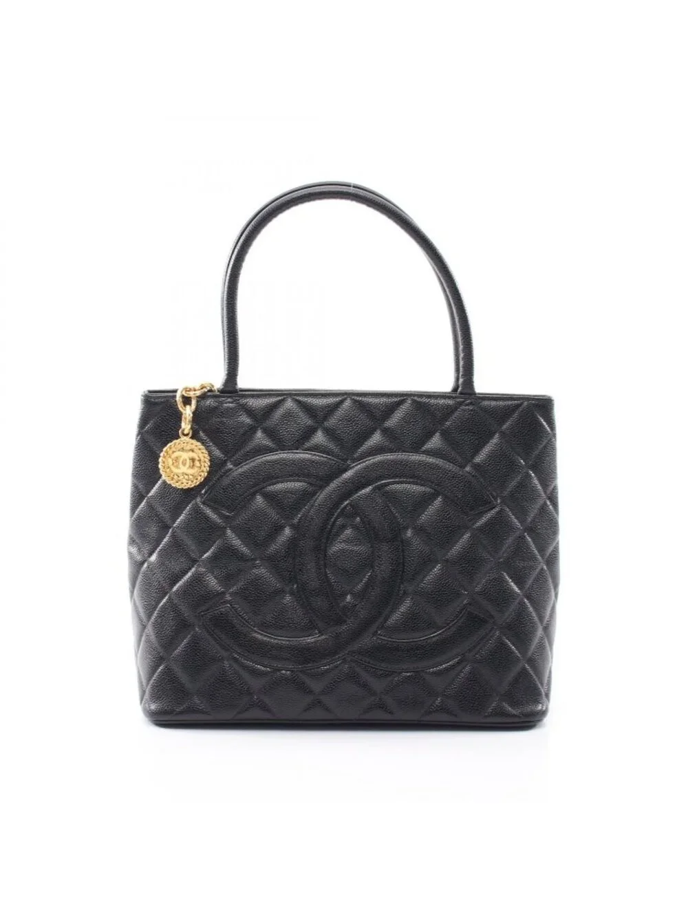 Chanel Tote Reissue Black Caviar Leather